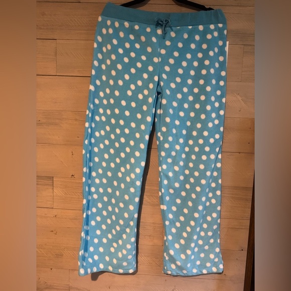 Women's Blue Polka Dot Pajama Pants - Picture 4 of 7